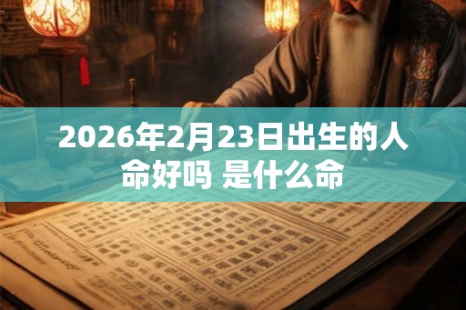 2026年2月23日出生的人命好吗 是什么命