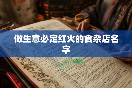 做生意必定红火的食杂店名字