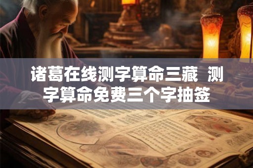 诸葛在线测字算命三藏 测字算命免费三个字抽签 诸葛在线测字算命三藏 测字算命免费三个字抽签