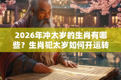 2026年冲太岁的生肖有哪些？生肖犯太岁如何开运转运？