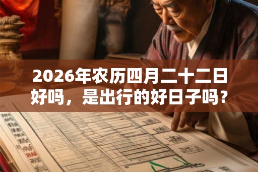 2026年农历四月二十二日好吗，是出行的好日子吗？