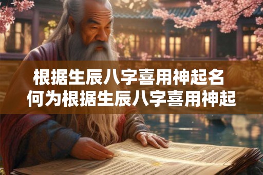 根据生辰八字喜用神起名 何为根据生辰八字喜用神起名