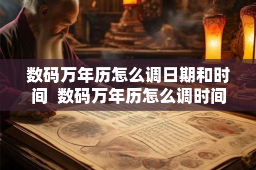 数码万年历怎么调日期和时间  数码万年历怎么调时间