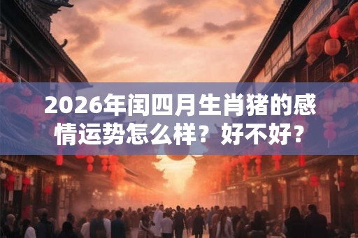 2026年闰四月生肖猪的感情运势怎么样?好不好? 2026年闰四月生肖猪的感情运势怎么样?好不好?