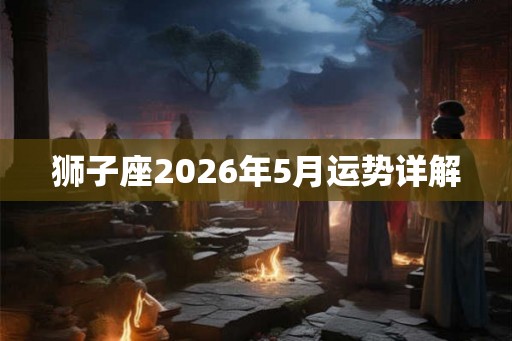 狮子座2026年5月运势详解 狮子座2026年5月运势详解