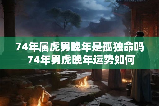 74年属虎男晚年是孤独命吗 74年男虎晚年运势如何
