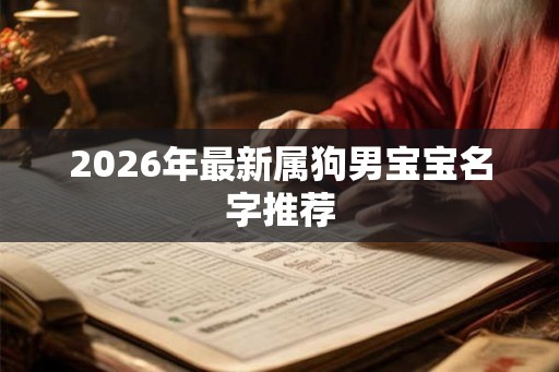 2026年最新属狗男宝宝名字推荐