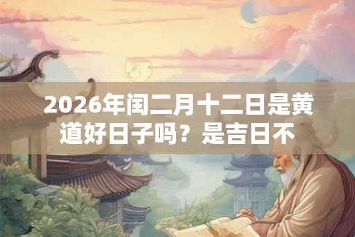 2026年闰二月十二日是黄道好日子吗？是吉日不