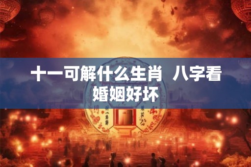 十一可解什么生肖 八字看婚姻好坏 十一可解什么生肖 八字看婚姻好坏