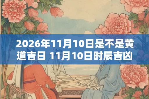 2026年11月10日是不是黄道吉日 11月10日时辰吉凶