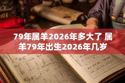 79年属羊2026年多大了 属羊79年出生2026年几岁