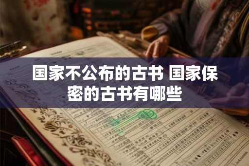 国家不公布的古书 国家保密的古书有哪些
