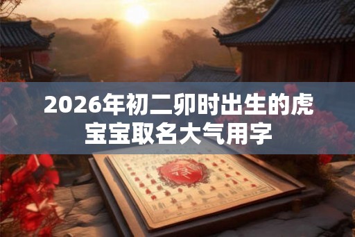 2026年初二卯时出生的虎宝宝取名大气用字