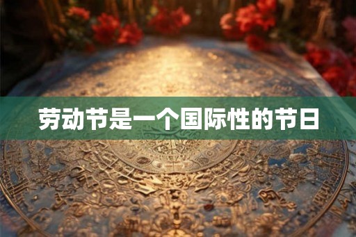 劳动节是一个国际性的节日