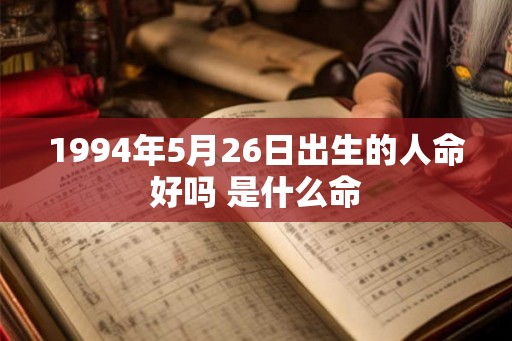1994年5月26日出生的人命好吗 是什么命 1994年5月26日出生的人命好吗 是什么命