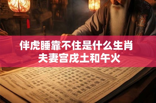 伴虎睡靠不住是什么生肖 夫妻宫戌土和午火 伴虎睡靠不住是什么生肖 夫妻宫戌土和午火