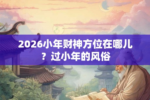 2026小年财神方位在哪儿？过小年的风俗