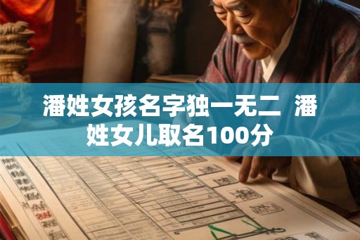 潘姓女孩名字独一无二  潘姓女儿取名100分