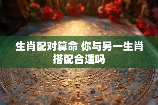 生肖配对算命 你与另一生肖搭配合适吗