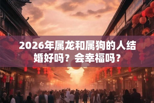 2026年属龙和属狗的人结婚好吗？会幸福吗？