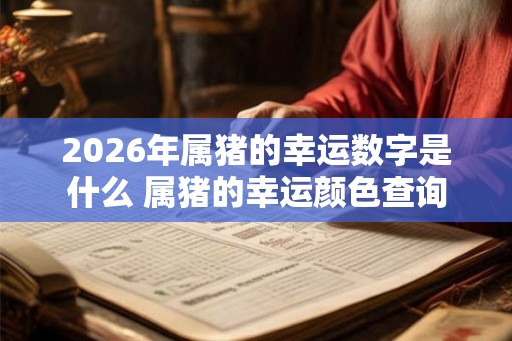 2026年属猪的幸运数字是什么 属猪的幸运颜色查询