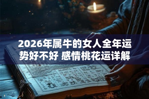 2026年属牛的女人全年运势好不好 感情桃花运详解