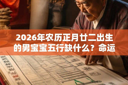 2026年农历正月廿二出生的男宝宝五行缺什么？命运好吗？