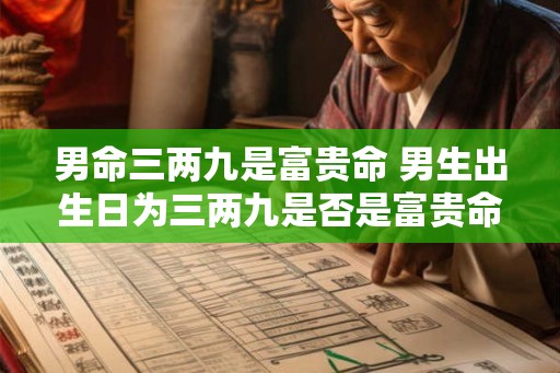 男命三两九是富贵命 男生出生日为三两九是否是富贵命