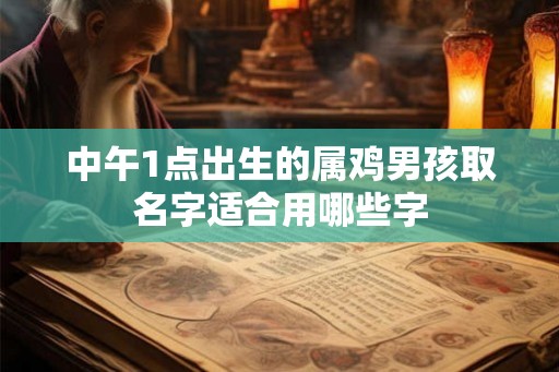 中午1点出生的属鸡男孩取名字适合用哪些字 中午1点出生的属鸡男孩取名字适合用哪些字