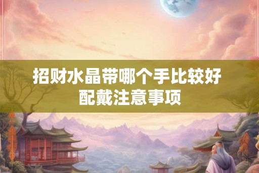 招财水晶带哪个手比较好 配戴注意事项