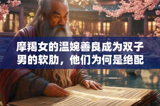 摩羯女的温婉善良成为双子男的软肋,他们为何是绝配? 摩羯女的温婉善良成为双子男的软肋,他们为何是绝配?