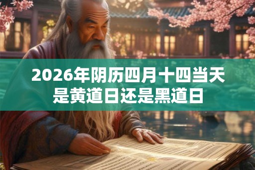 2026年阴历四月十四当天是黄道日还是黑道日 2026年阴历四月十四当天是黄道日还是黑道日