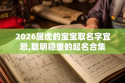 2026属虎的宝宝取名字宜忌,聪明稳重的起名合集