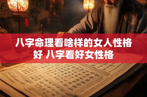 八字命理看啥样的女人性格好 八字看好女性格