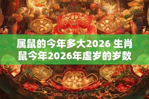 属鼠的今年多大2026 生肖鼠今年2026年虚岁的岁数
