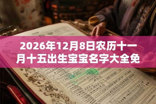 2026年12月8日农历十一月十五出生宝宝名字大全免费