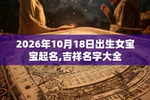 2026年10月18日出生女宝宝起名,吉祥名字大全