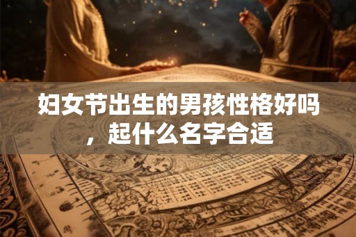 妇女节出生的男孩性格好吗，起什么名字合适