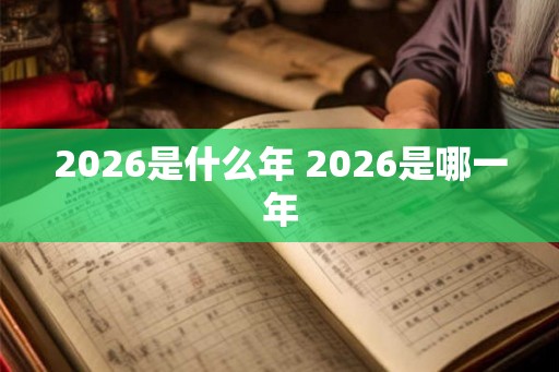 2026是什么年 2026是哪一年