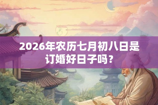 2026年农历七月初八日是订婚好日子吗？