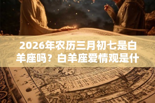 2026年农历三月初七是白羊座吗？白羊座爱情观是什么？