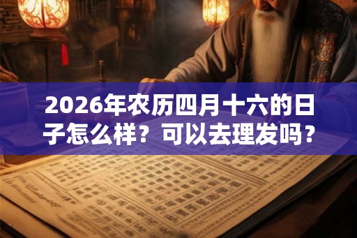 2026年农历四月十六的日子怎么样?可以去理发吗? 2026年农历四月十六的日子怎么样?可以去理发吗?