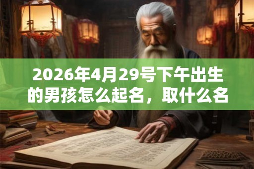 2026年4月29号下午出生的男孩怎么起名,取什么名字吉祥? 2026年4月29号下午出生的男孩怎么起名,取什么名字吉祥?