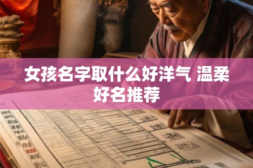 女孩名字取什么好洋气 温柔好名推荐