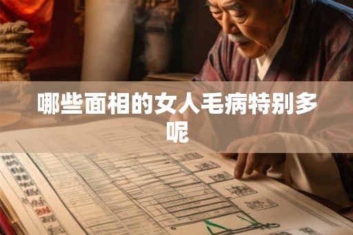 哪些面相的女人毛病特别多呢