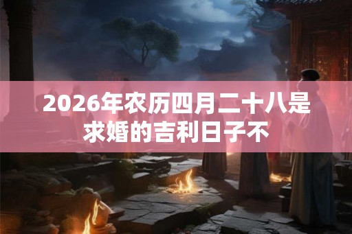 2026年农历四月二十八是求婚的吉利日子不