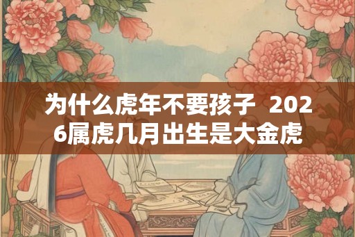 为什么虎年不要孩子  2026属虎几月出生是大金虎