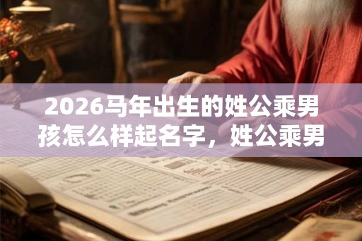 2026马年出生的姓公乘男孩怎么样起名字，姓公乘男孩好名推荐