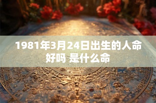 1981年3月24日出生的人命好吗 是什么命 1981年3月24日出生的人命好吗 是什么命