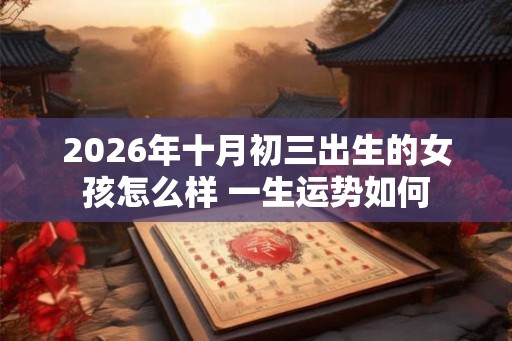 2026年十月初三出生的女孩怎么样 一生运势如何 2026年十月初三出生的女孩怎么样 一生运势如何